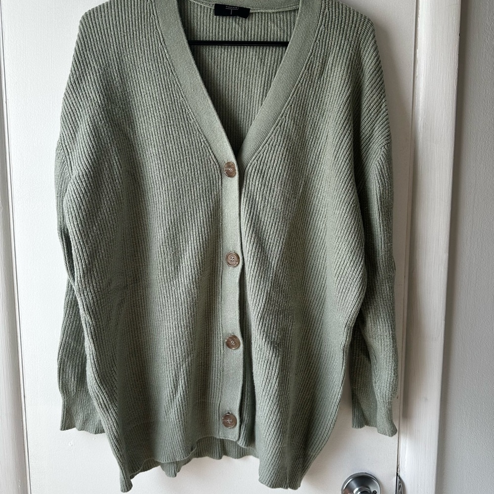 Tahari Olive Green Women's Cardigan